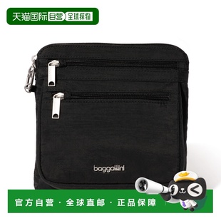 自营baggallini Securtex Anti-Theft Crossbody Bag - black 美