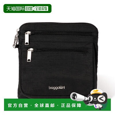 自营baggallini Securtex Anti-Theft Crossbody Bag - black 美