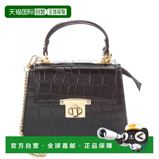 自营Persaman New York Adriana Leather Top Handle Bag - black