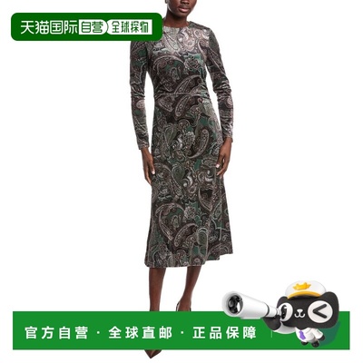 自营Julia Jordan Paisley Maxi Dress - green 美国奥莱直发