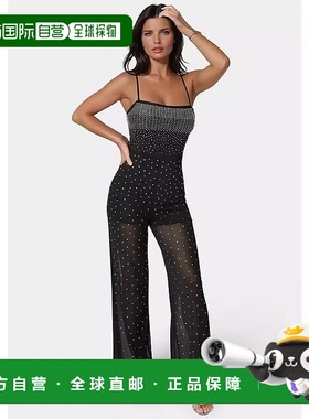 1h可退 【美国直邮】bebe 女士 连衫裤性感吊带连体裤