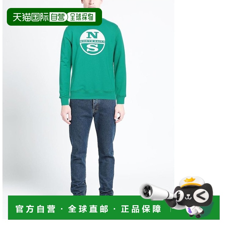 1h可退 【美国直邮】NORTH SAILS 男装卫衣 100 纯棉圆领长袖抓绒