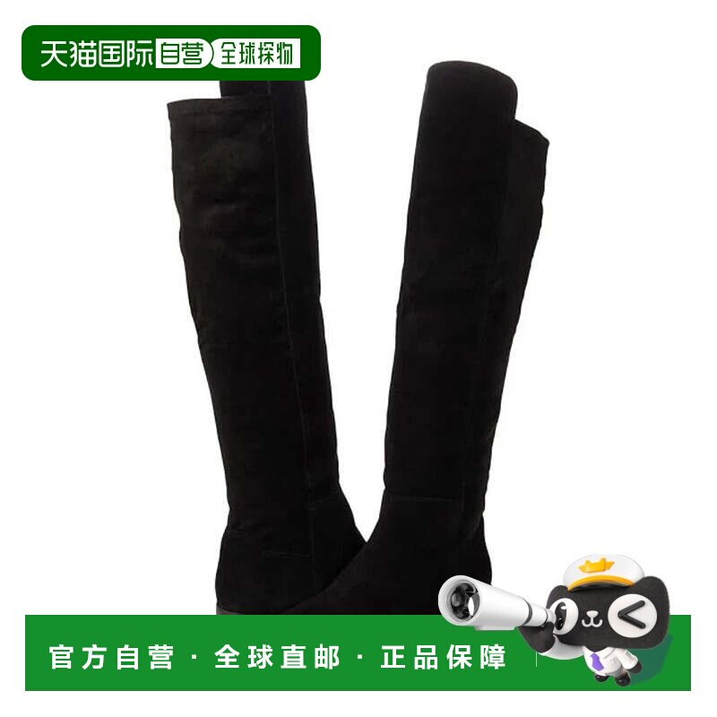 自营Lucky Brand Calypso Boots Women's Black Round Toe Over T图片