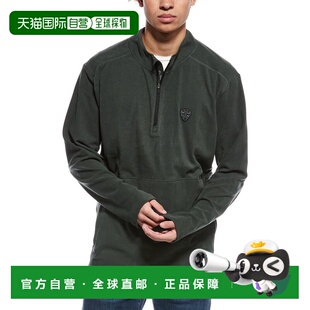 美国奥 自营Ben Microfleece Pullover green Zip Sherman