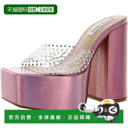 自营Steve Madden Ruby Heeled SandaI Iridescent  RUBY-IRI Wom