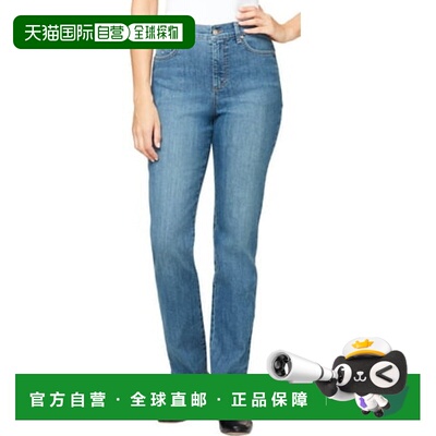 自营Gloria Vanderbilt Amanda Jeans Womens Blue Denim High Ri