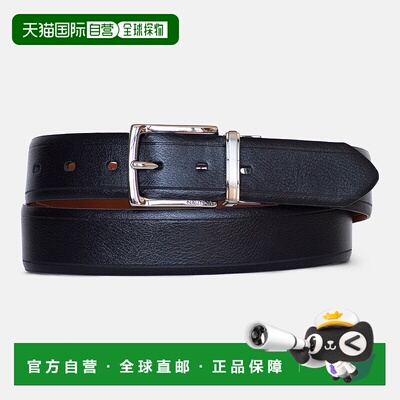 自营 Nautica/诺帝卡 男士 Reversible Pebbled Belt true black