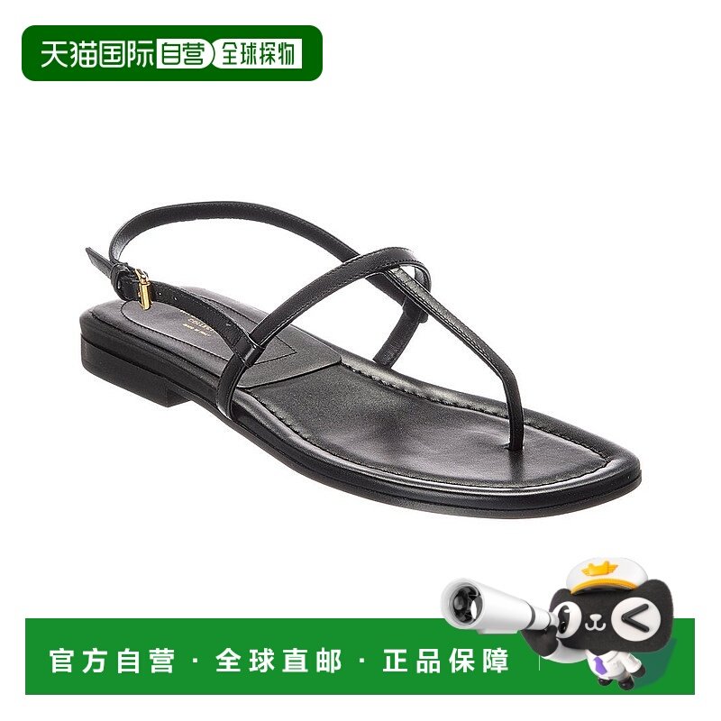 自营Michael Kors Collection Ali Leather Sandal - black 美国