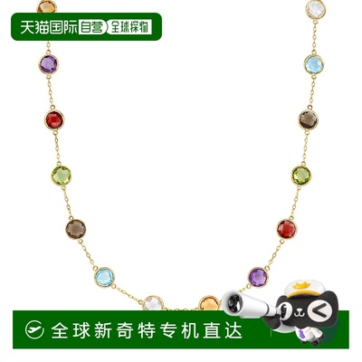 自营 Ross-Simons Bezel-Set Multi-Gemstone Station Necklace i