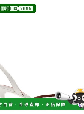 自营Amina Muaddi Sofia Sling Leather Pumps - nappa white 美