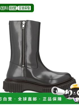 1h可退 【美国直邮】adieu 亮面皮革厚底靴 男士时装靴 中跟方跟