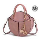 玫瑰色 mia 美国 Croco 女士斜挎手提包 collectionNobella