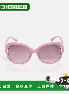 自营 guess方形镂空太阳镜-粉红色 美国奥莱直发