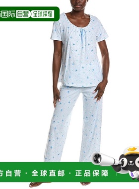 自营 Carole Hochman 2件长睡衣套装-白色 美国奥莱直发休闲裤