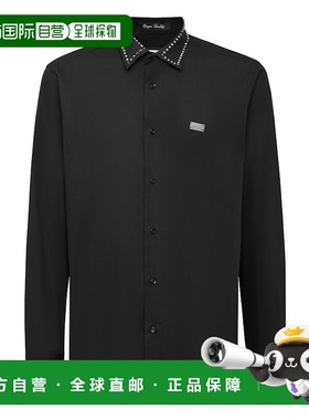 自营 philipp plein衬衫 Sugar Daddy Cut LS Studs - 黑色 美国