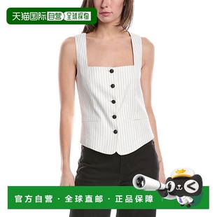 bone Kiana 亚麻混纺背心 美国奥莱直发 自营 白色 rag