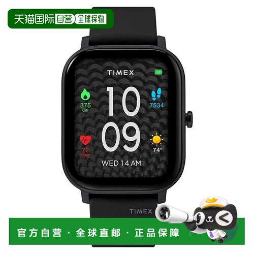 自营Timex Men's Metropolitan Black Dial Watch - black 美国奥
