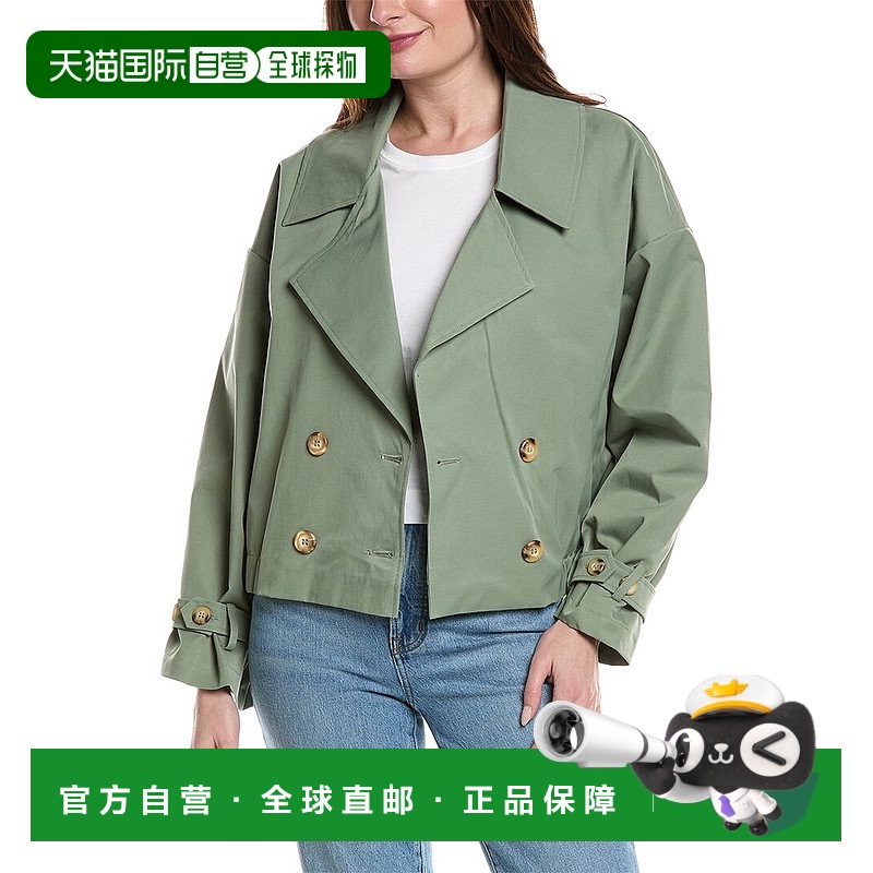 自营 NOIZE安吉风衣-绿色 美国奥莱直发外套
