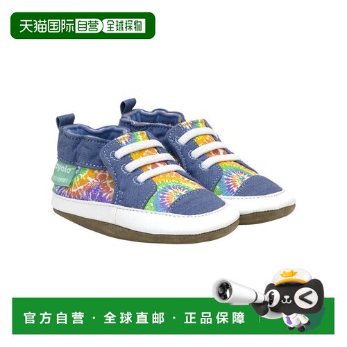 自营Robeez Crayola Rainbow Tie Dye Soft Sole - blue 美国奥莱