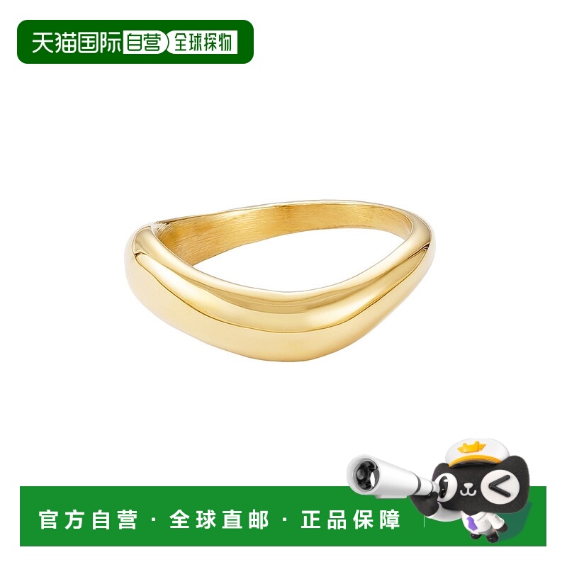 自营adorniaTarnish Resistant 18k Gold Plated Curved Band - g