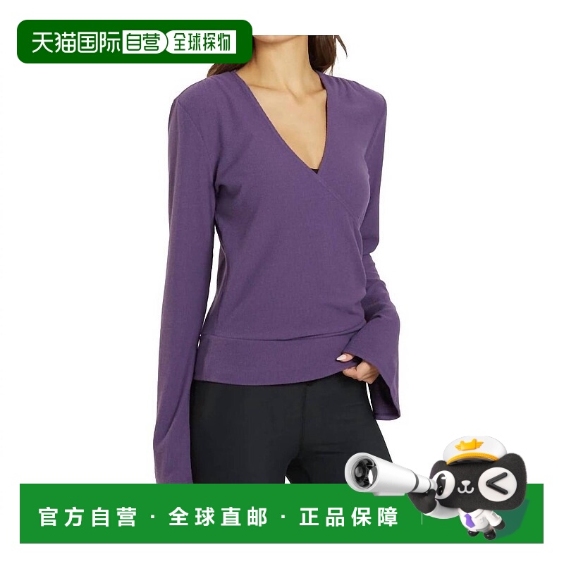 自营 thrive societe洛根莓 (Loganberry) 褶皱裹身套头衫 - loga