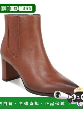 自营Franco Sarto Demmi Booties Women's Brown Leather Block H