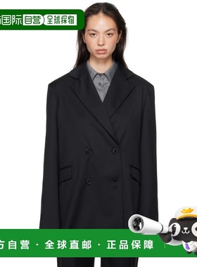 1h可退 香港直邮潮奢 LOULOU STUDIO 女士 黑色 Donau 西装外套 D