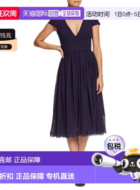 自营Dress The Population Corey Midi Dress - red 美国奥莱直发