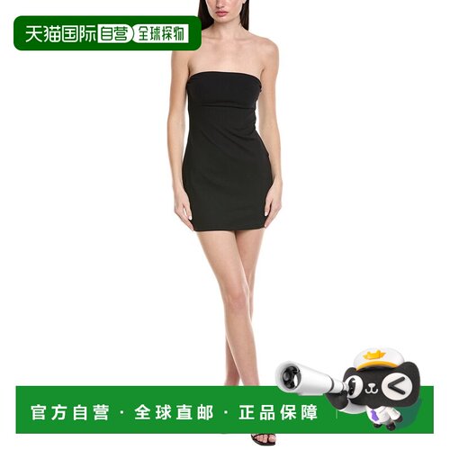 自营susana monaco Tube Mini Dress - black 美国奥莱直发连衣裙