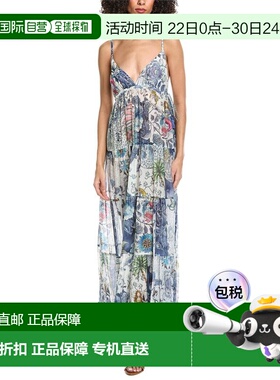 自营Etro Lungo Oryx Silk-Blend Maxi Dress - white 美国奥莱直