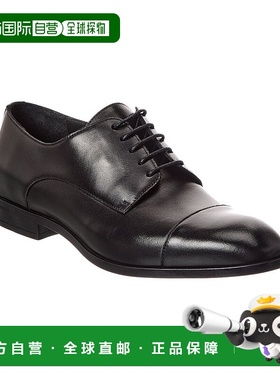 自营Bally Olexi Leather Derby - black 美国奥莱直发男鞋德比鞋