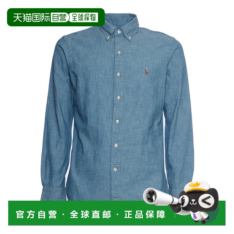 自营polo ralph laurenCamicia In Chambray Custom-Fit - blue