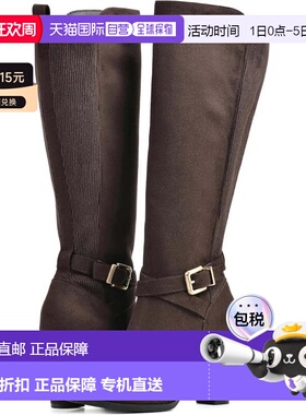 自营Men's White Mountain Teals Boots  Dark Brown Side Zip Kn