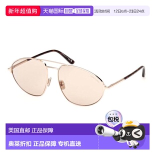 自营Tom Ford Sunglasses Aviator Full Rim, Shiny Gunmetal Fra