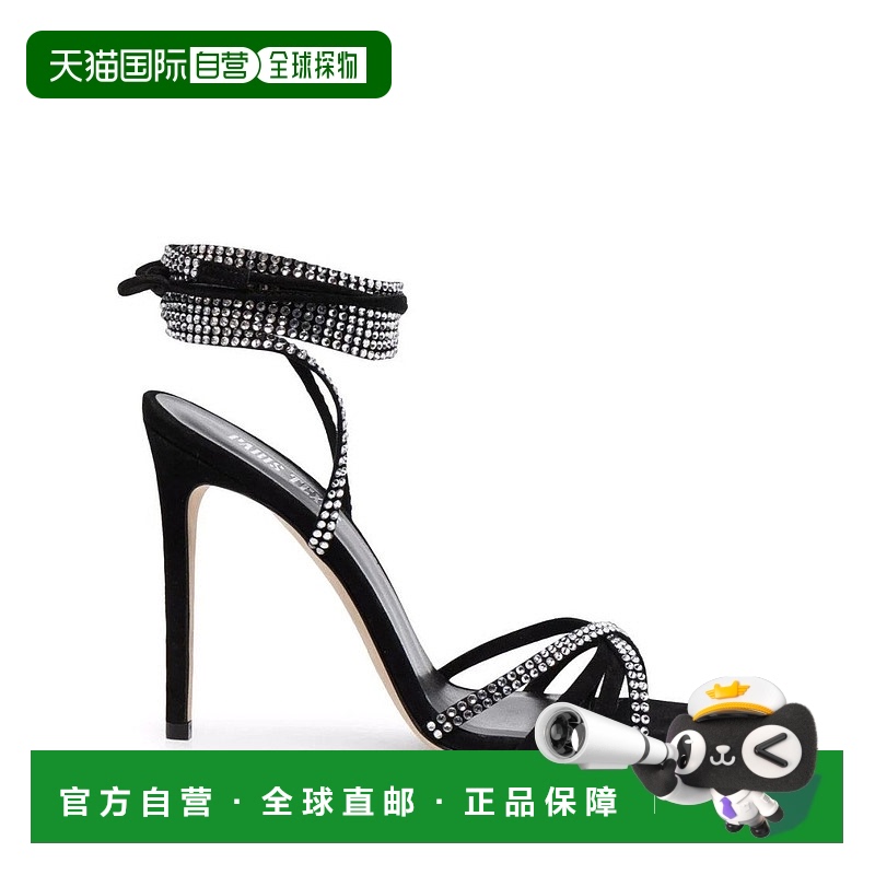 自营 paris texasHolly Nicole Lace Up Sandal - black 美国奥莱