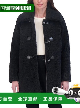 自营Laundry by Shelli Segal Toggle Coat - black 美国奥莱直发