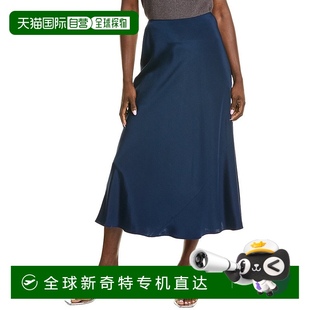 york拉斐特148纽约斜裁喇叭形丝绸混纺长 自营 lafayette 148 new