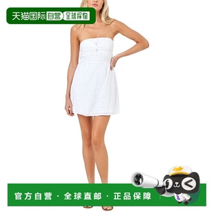 白色 spaceL 空间亚麻连衣裙 美国奥莱直发 阳光下 自营