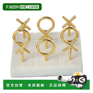 Tic Tac Toe 自营Jonathan beige Brass Set 美国奥莱直 Adler