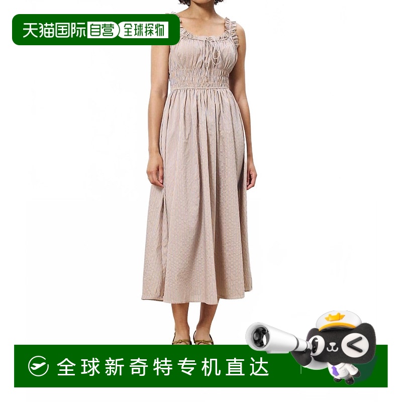 自营 frnch路易莎棕色连衣裙 【美国奥莱】直发
