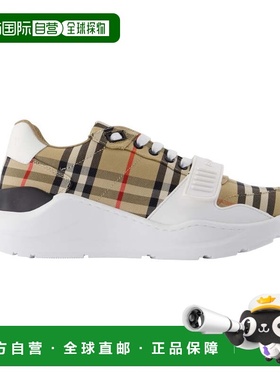 自营Mf Tnr New Regis M Check Sneakers - Burberry - Cotton -