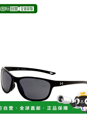 自营Under Armour Unisex 61 mm Black Sunglasses - black 美国