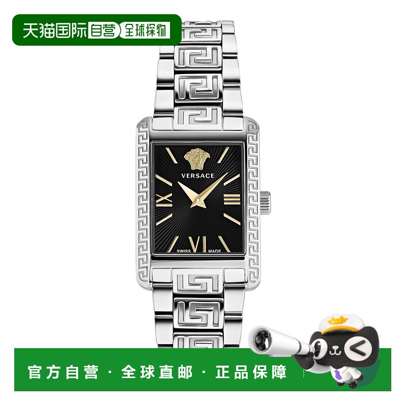 自营 versaceTonneau 手链腕表 - 银色/不锈钢/黑色 美国奥莱直发