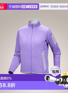 加拿大直邮始祖鸟COVERT女款户外轻量保暖无帽全拉链中间层抓绒衣