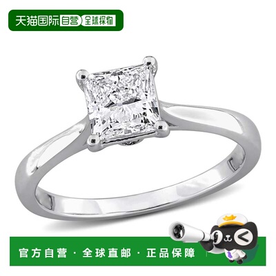 自营Mimi & Max 1ct TW Princess-Cut Lab-Grown Diamond Solitai
