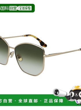 自营Victoria Beckham Metal Women's Sunglasses - gold 美国奥