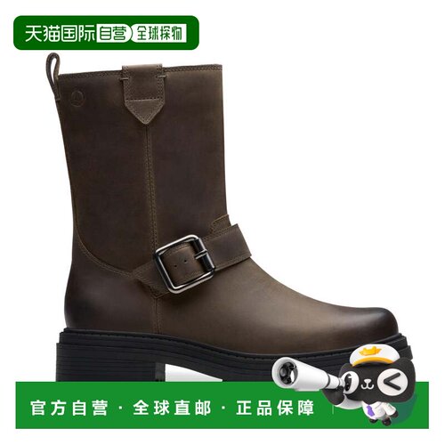自营Clarks Orinoco3 Bay in Grey Leather - dark grey leather