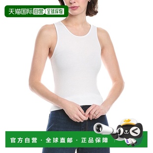 自营 Enza Costa Knit Sheath Silk-Blend Tank - white 美国奥莱