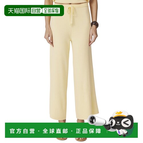 自营Splendid Christa Crop Sweater Pant - yellow 美国奥莱直发
