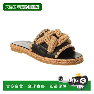 黑色 Gomma皮革凉鞋 美国奥莱直发 sTOD 自营tod